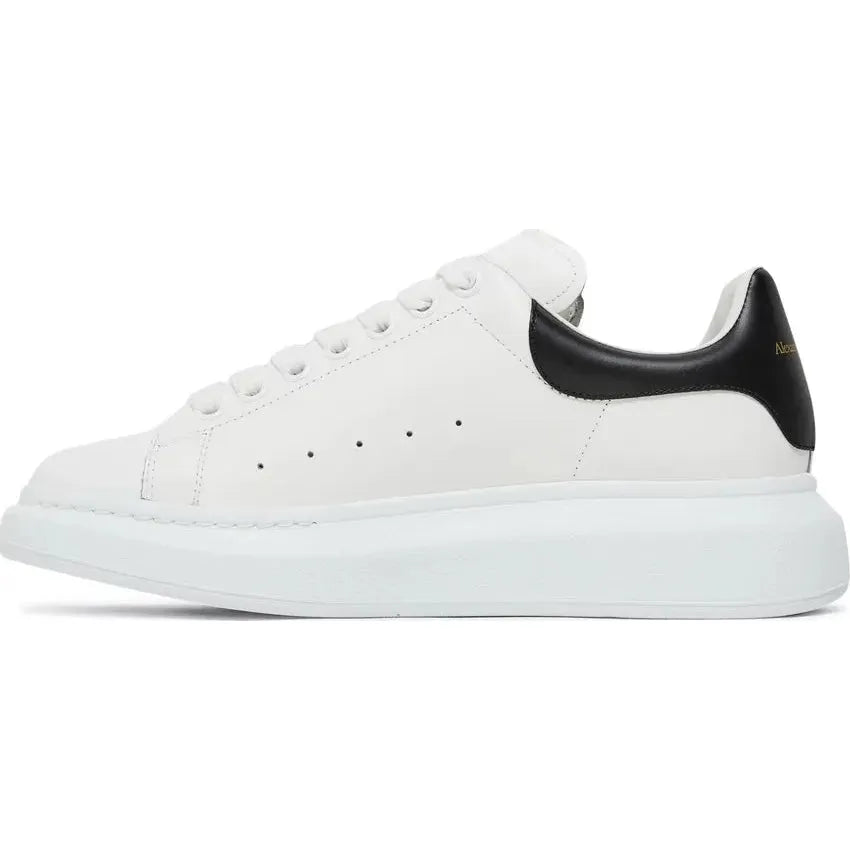 Alexander McQueen White Black Cuir