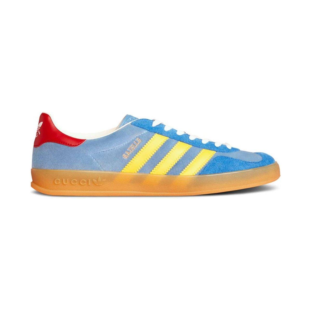 ADIDAS GAZELLE X GUCCI LIGHT BLUE SUEDE - Manore Store