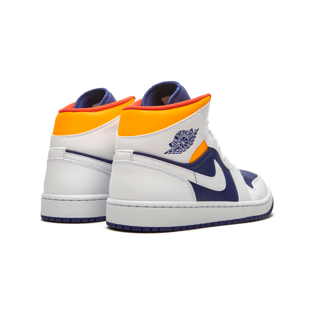 Air Jordan 1 Mid "Royal Blue / Laser Orange" - Manore Store
