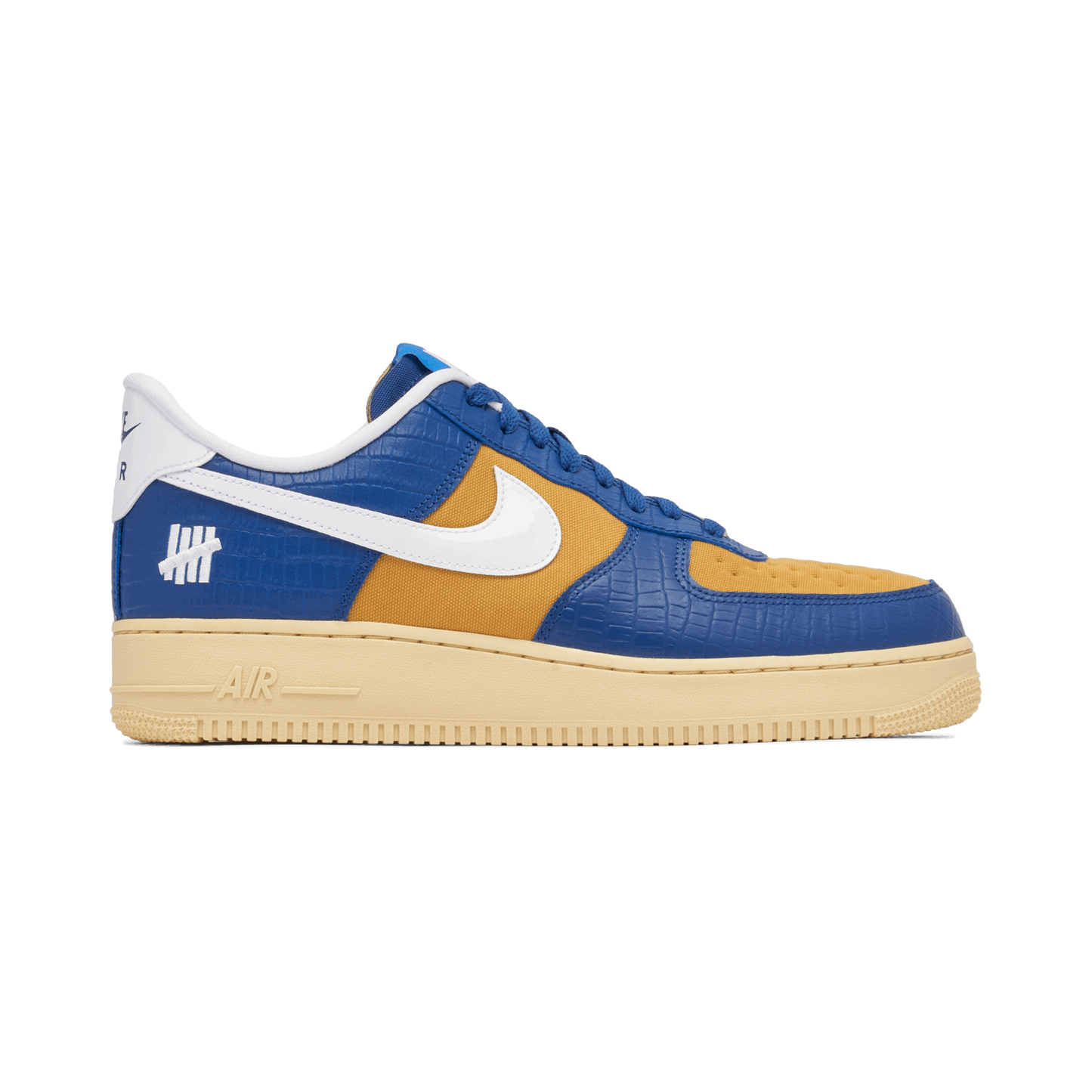 Air Force 1 "Undefeated 5 On It Blue Yellow Croc"