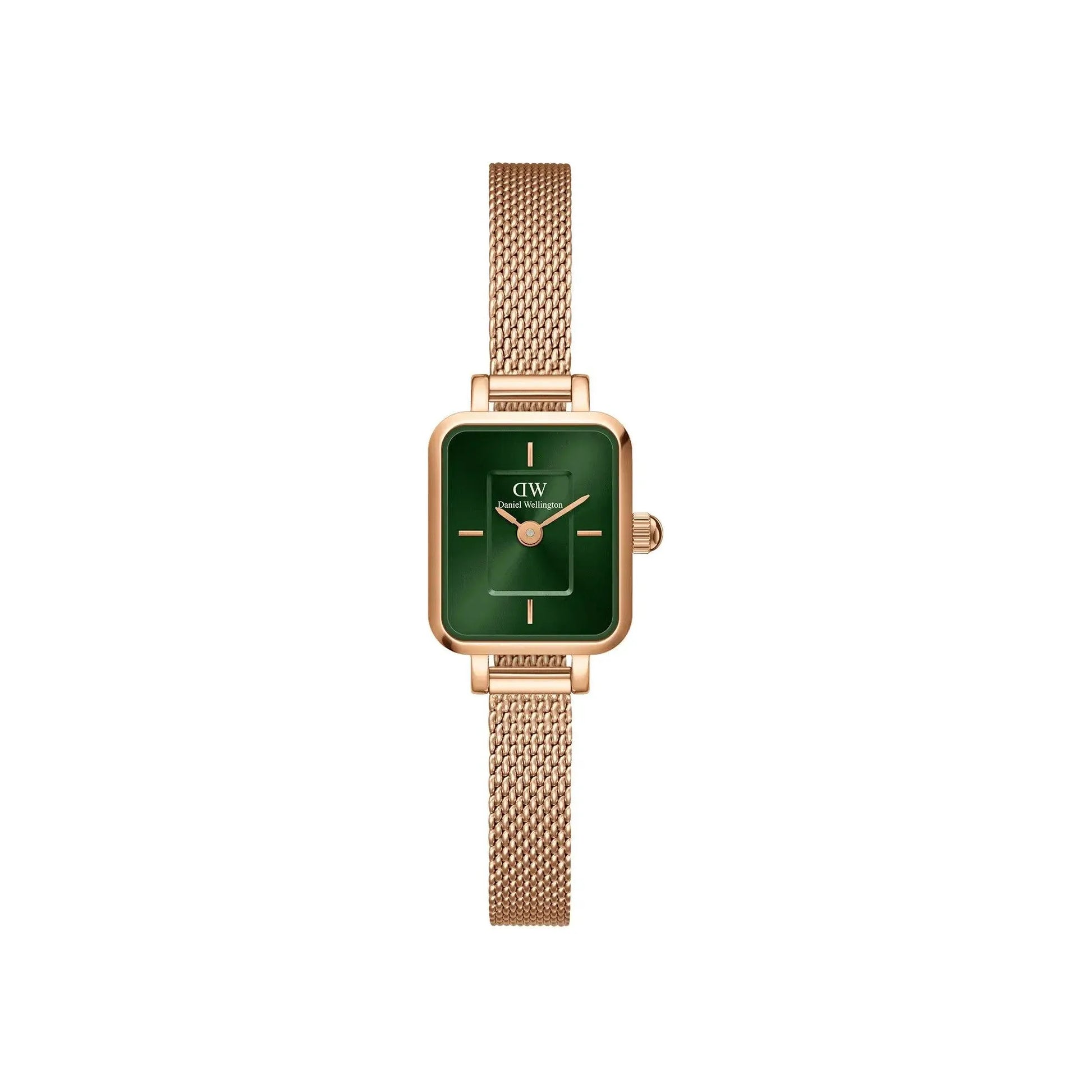 Montre Daniel Wellington - Quadro Mini Evergold Emerald - Rose Gold - Manore Store