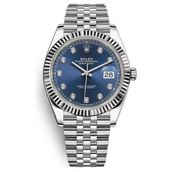 Montre Rolex - Datejust Bleu Serti - Manore Store