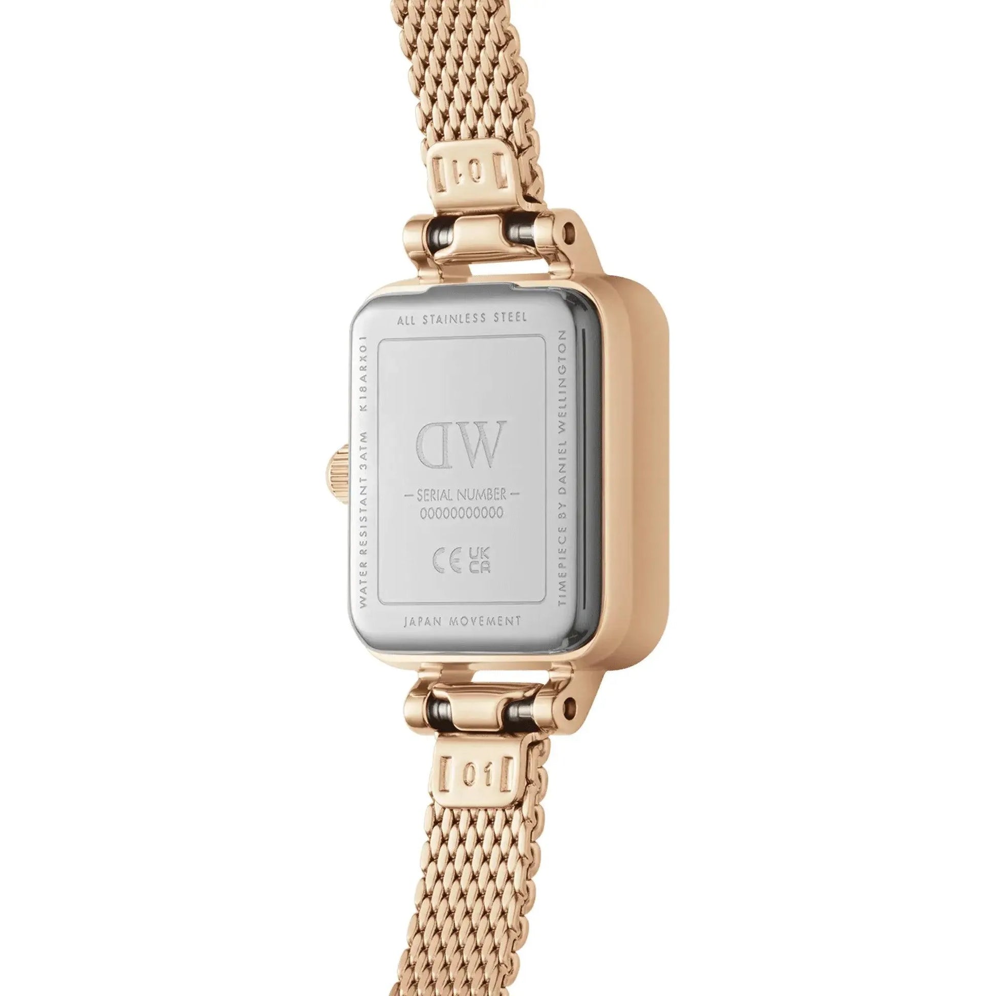 Montre Daniel Wellington - Quadro Mini Evergold Emerald - Rose Gold - Manore Store