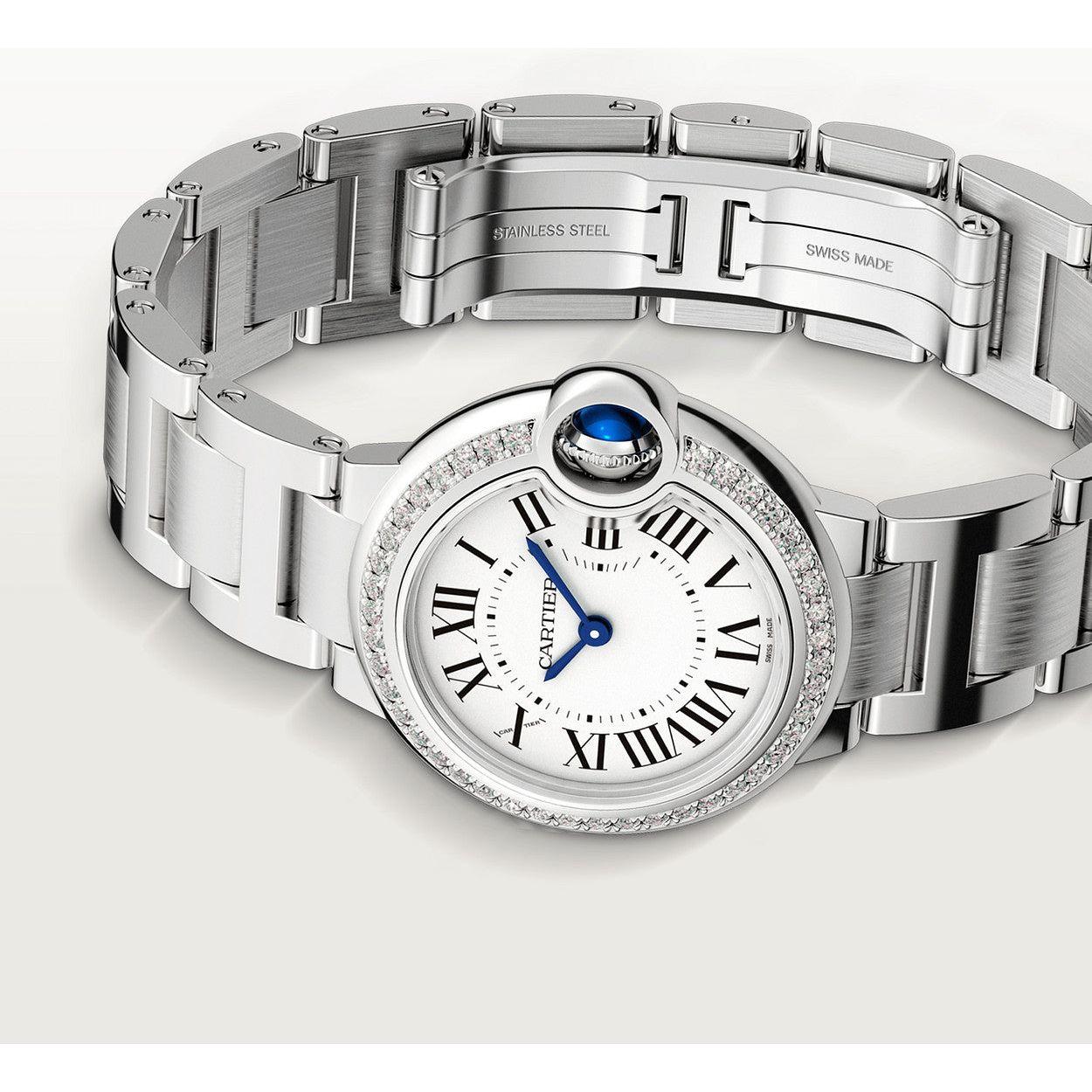 Montre Cartier - Ballon Bleu Sertie Argenté - Manore Store