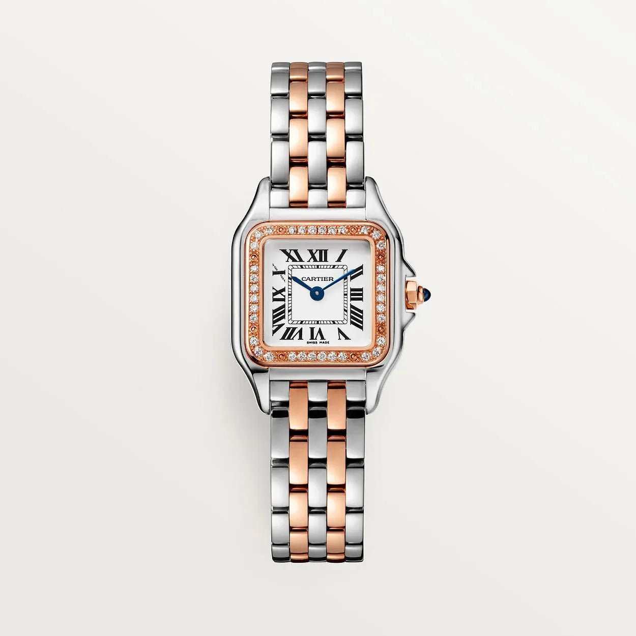 Montre Cartier - Panthère Argenté Rose Pierres - Manore Store