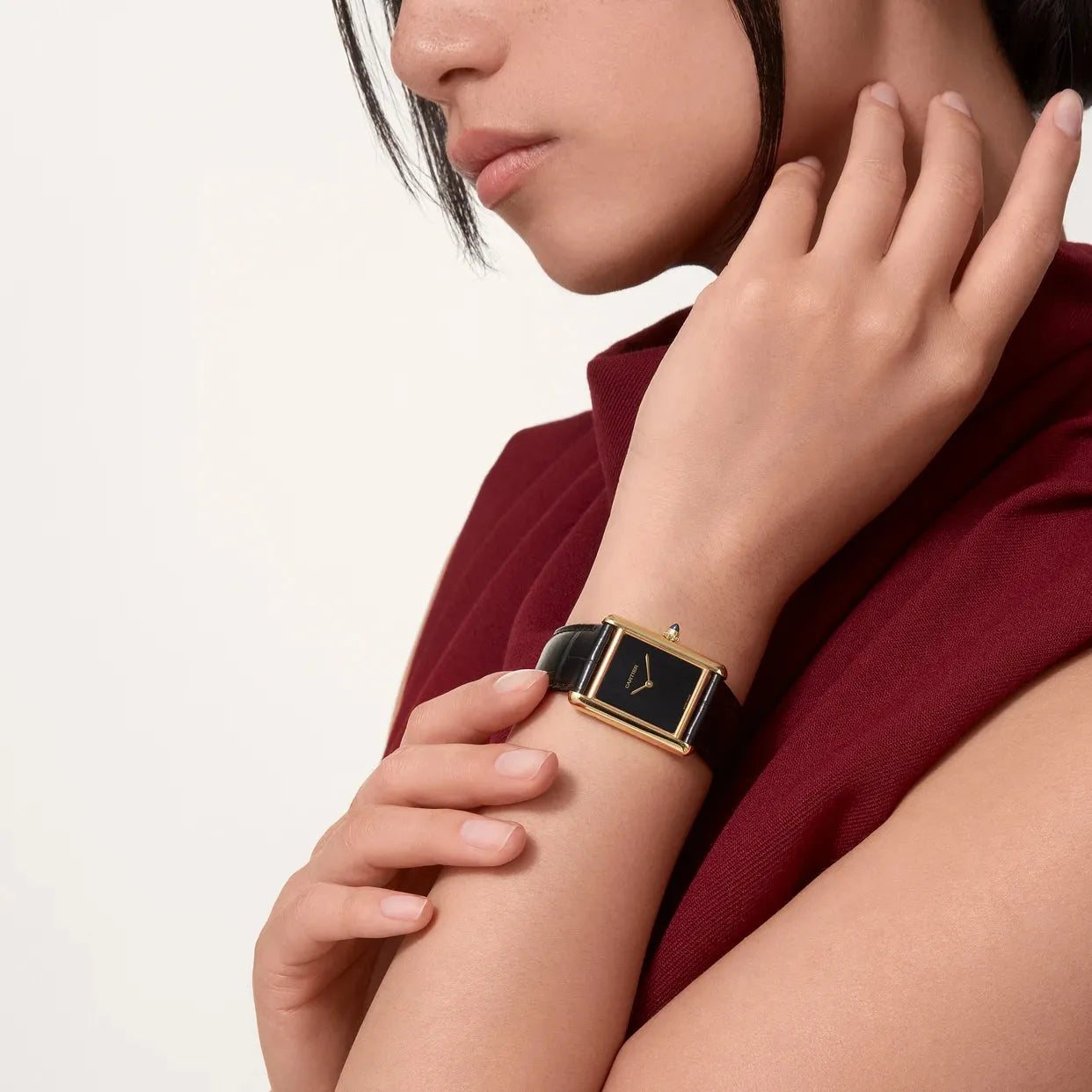 Montre Cartier - Tank Louis Cartier "Noir" - Manore Store