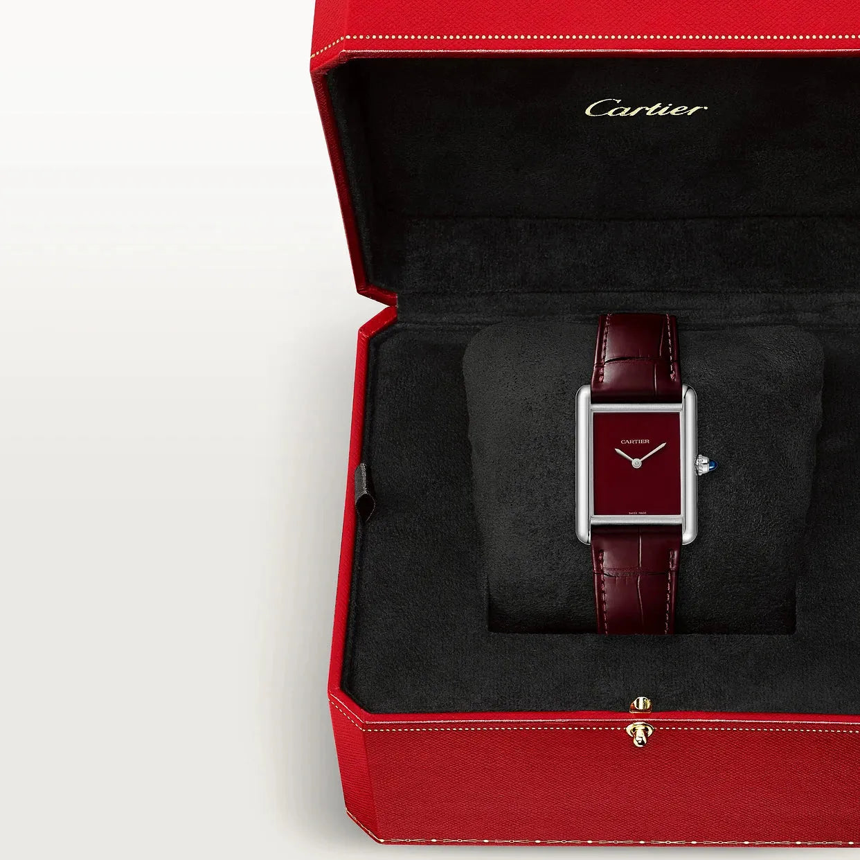 Montre Cartier - Tank Must "Bordeaux" - Manore Store