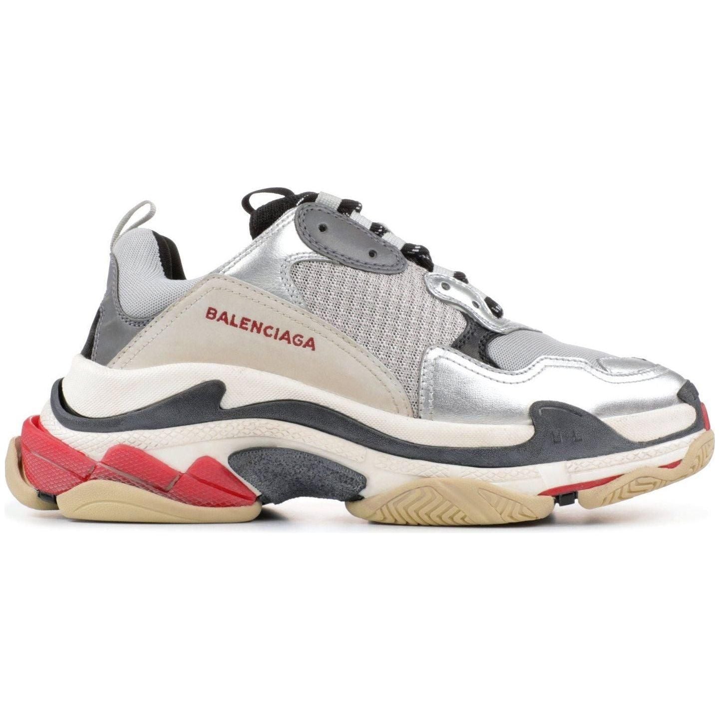 Balen*ciaga Triple-S "Silver/Red" - Manore Store