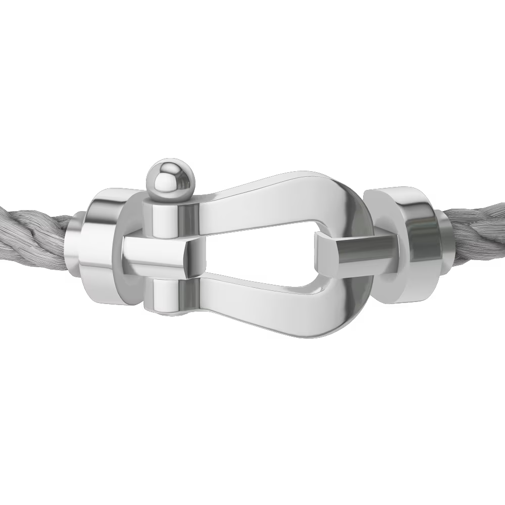 BRACELET FRED FORCE GRAND MODÈLE GRIS WHITE GOLD