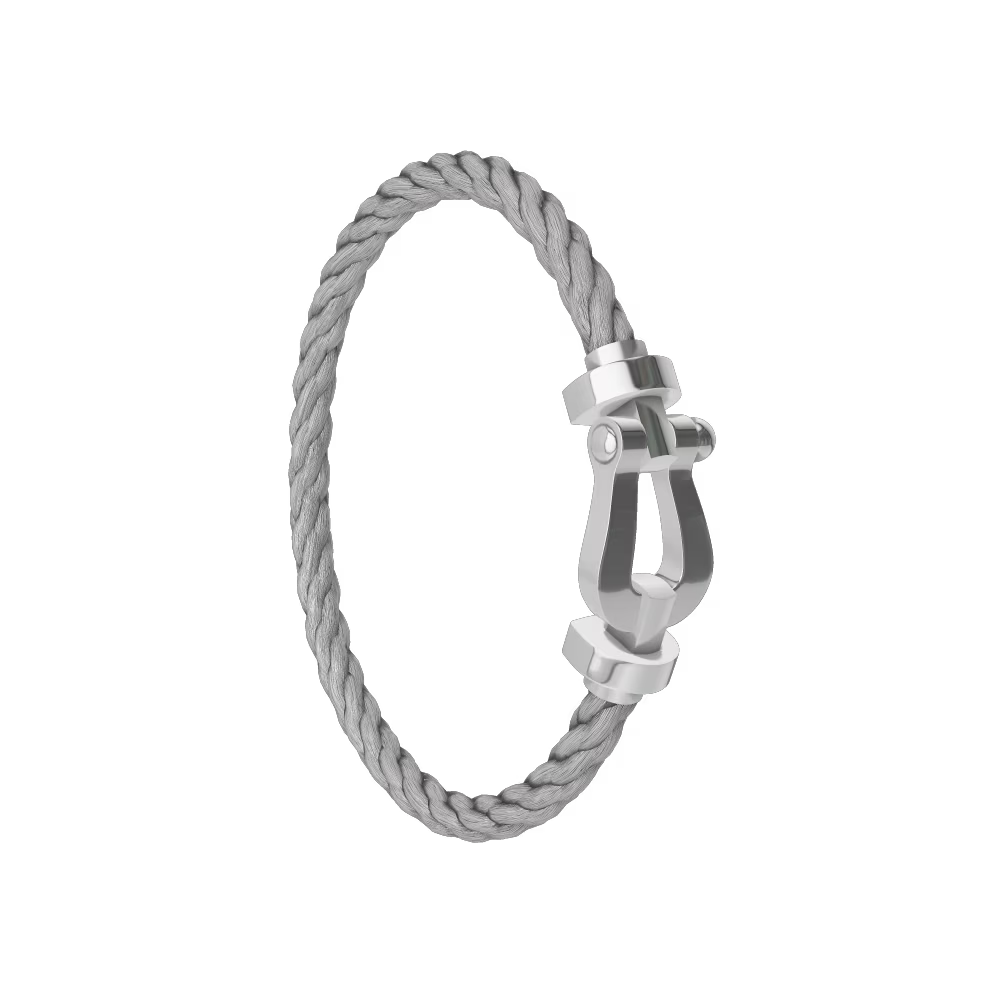 BRACELET FRED FORCE GRAND MODÈLE GRIS WHITE GOLD