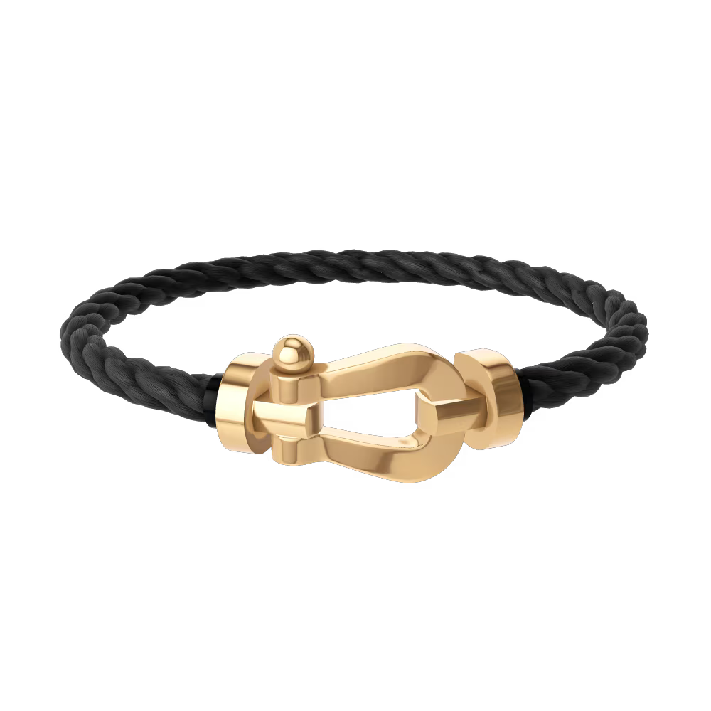 BRACELET FRED FORCE GRAND MODÈLE BLACK GOLD