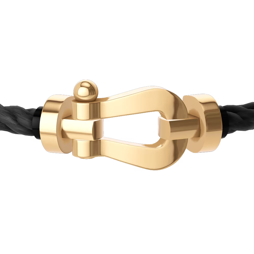 BRACELET FRED FORCE GRAND MODÈLE BLACK GOLD