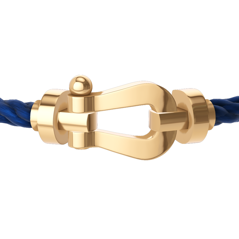 BRACELET FRED FORCE GRAND MODÈLE BLEU MARINE GOLD