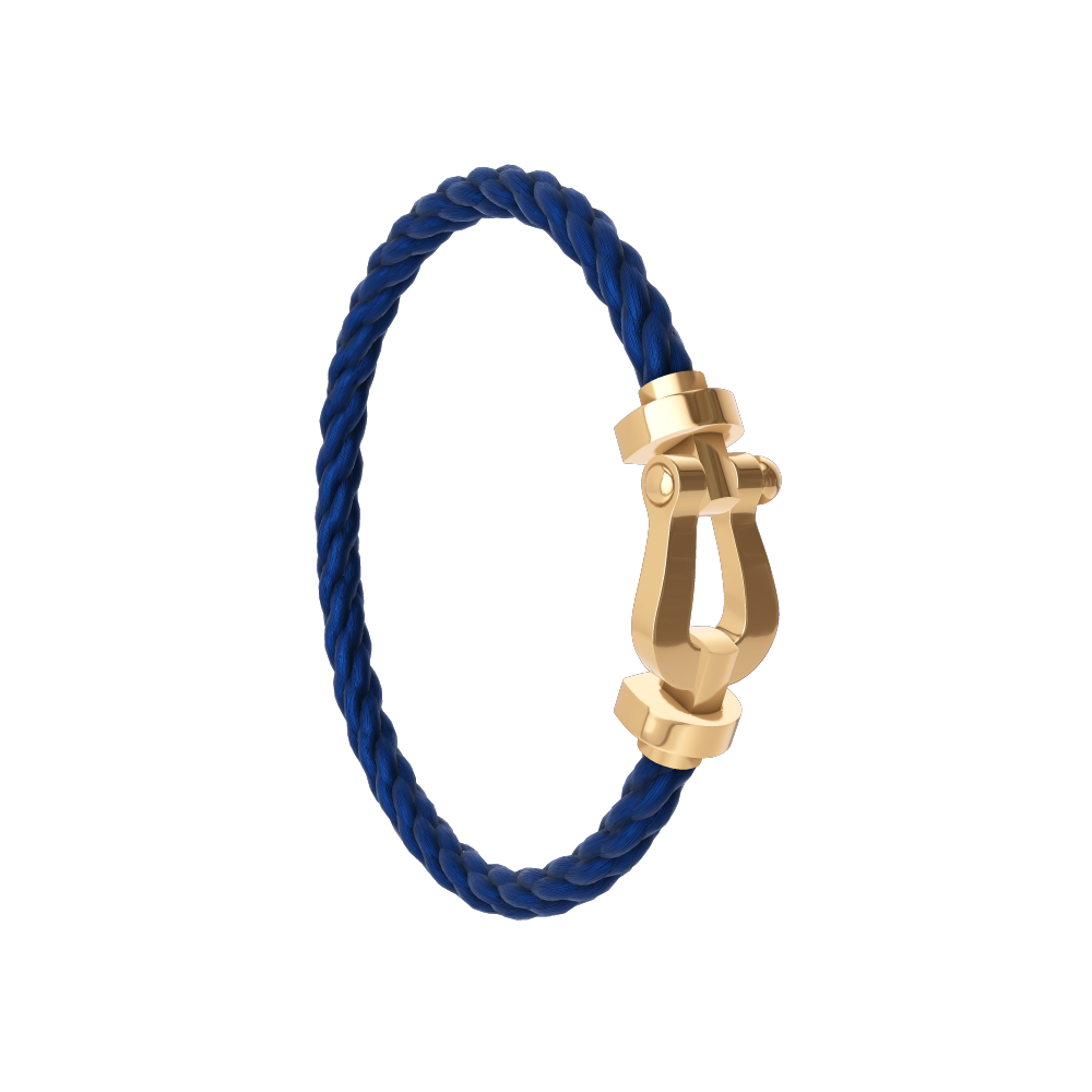 BRACELET FRED FORCE GRAND MODÈLE BLEU MARINE GOLD