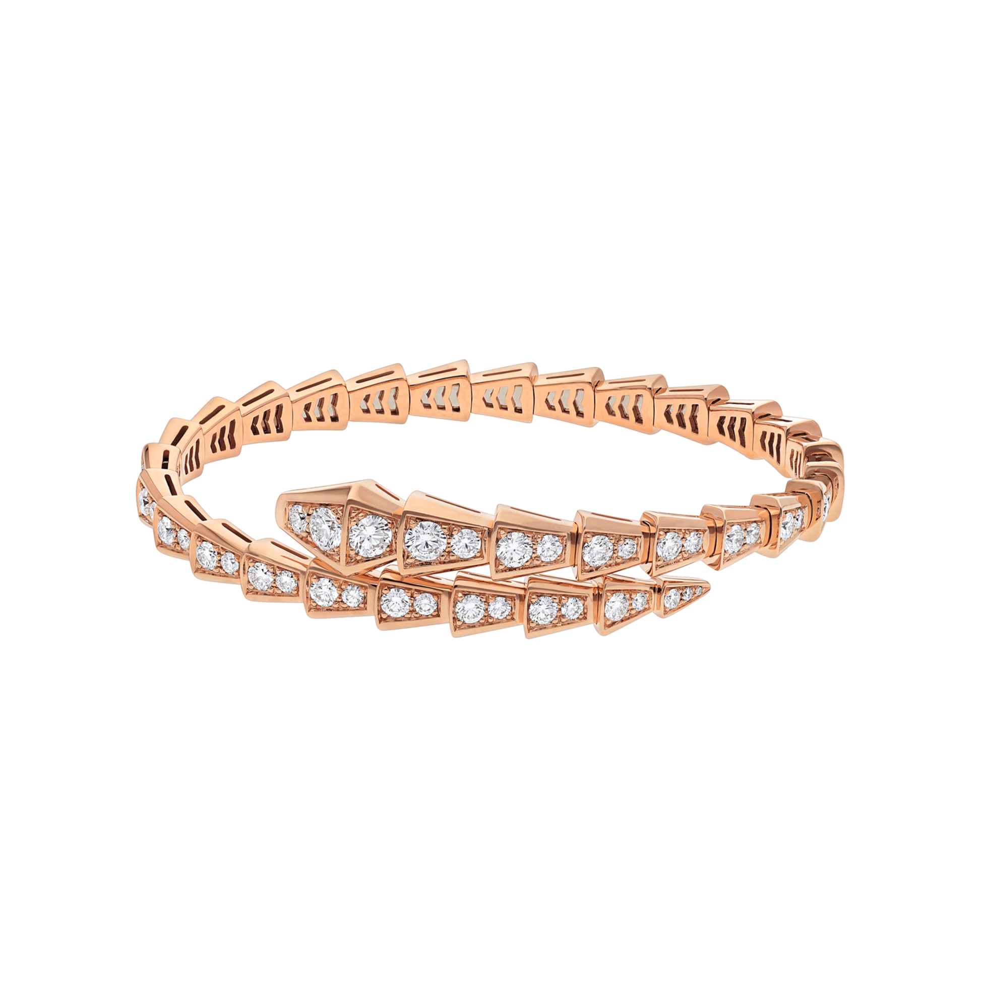 BRACELET BVLGARI SERPENTI VIPER DIAMONDS ROSE GOLD