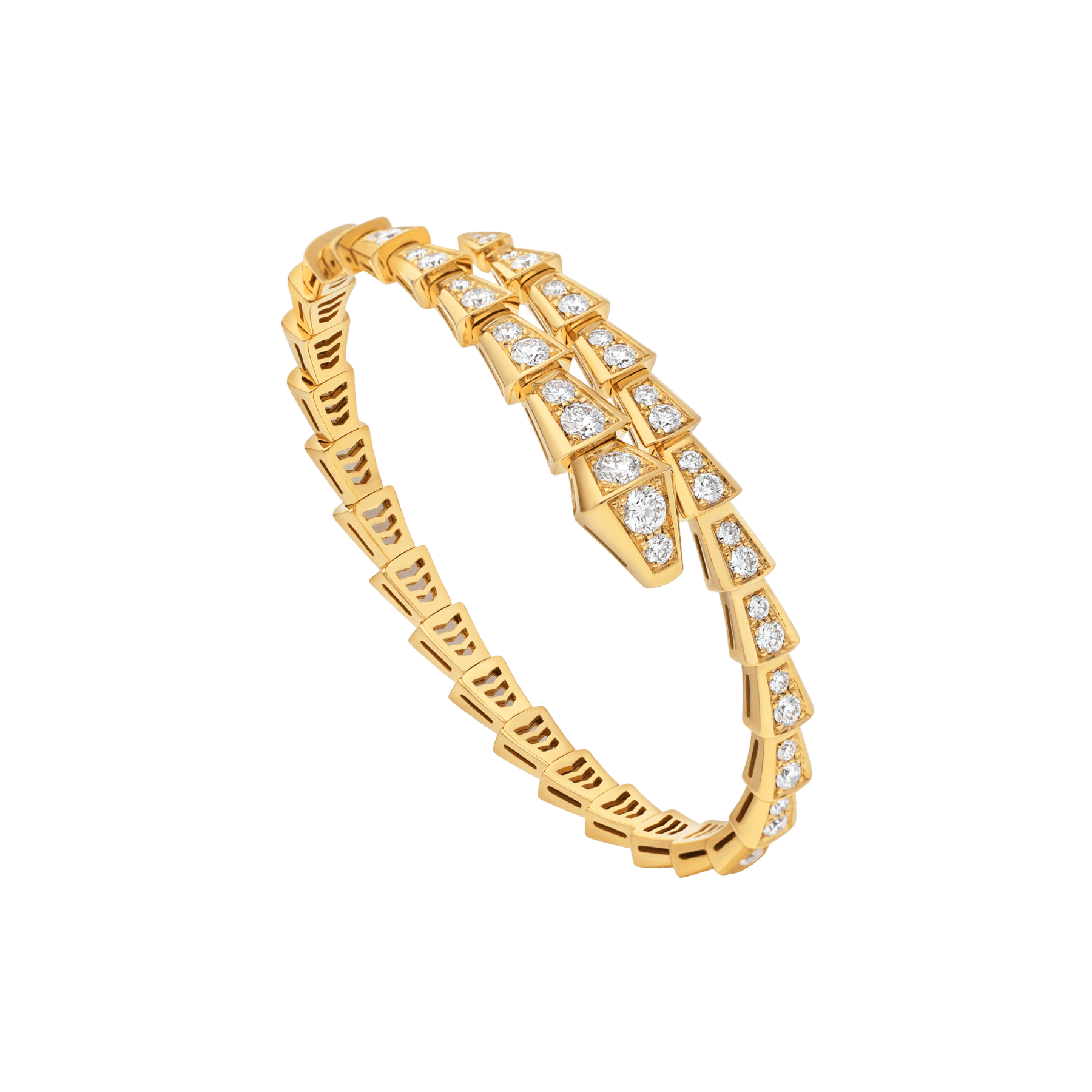 BRACELET BVLGARI SERPENTI VIPER DIAMONDS GOLD