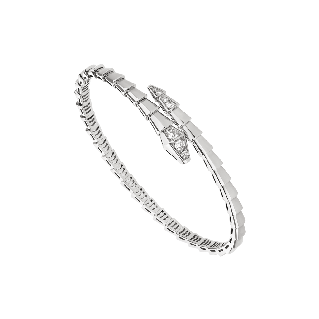 BRACELET BVLGARI SERPENTI SEMI DIAMONDS WHITE GOLD