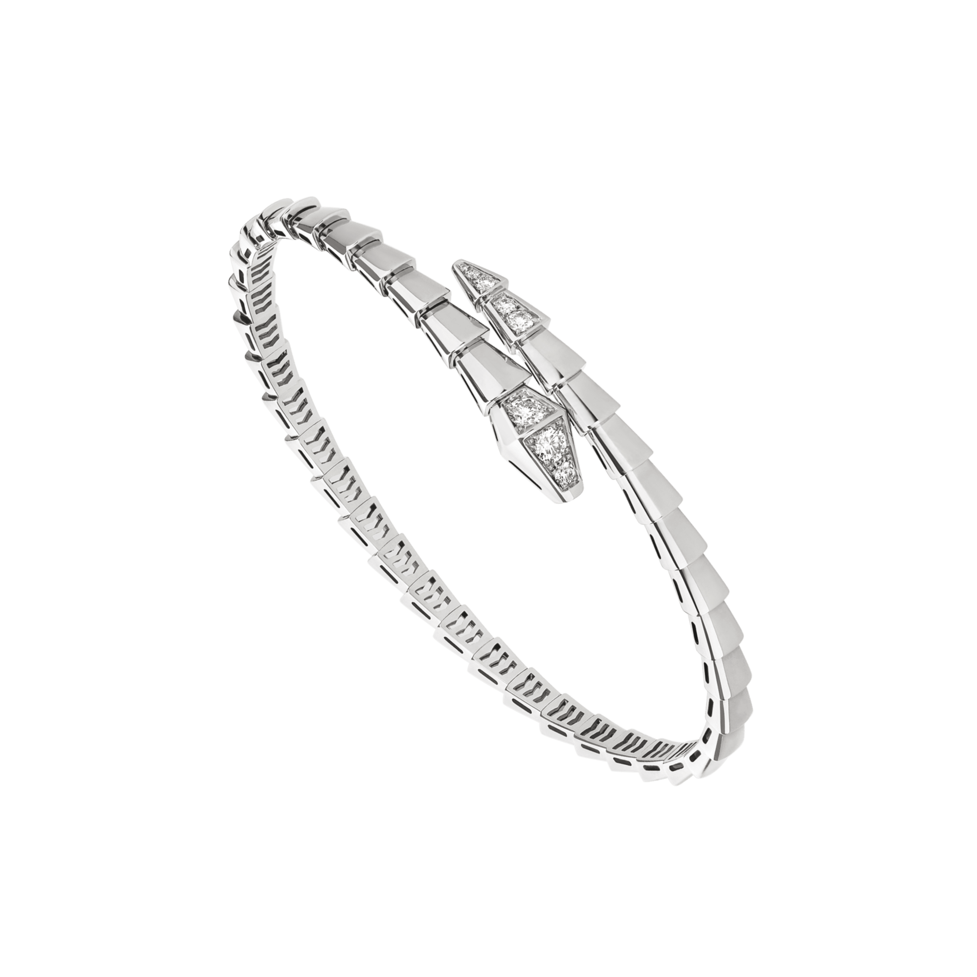 BRACELET BVLGARI SERPENTI SEMI DIAMONDS WHITE GOLD