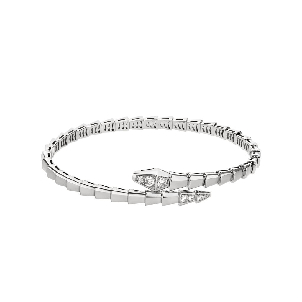 BRACELET BVLGARI SERPENTI SEMI DIAMONDS WHITE GOLD