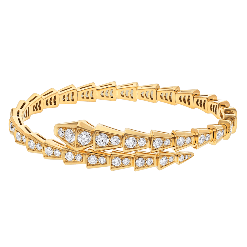BRACELET BVLGARI SERPENTI VIPER DIAMONDS GOLD