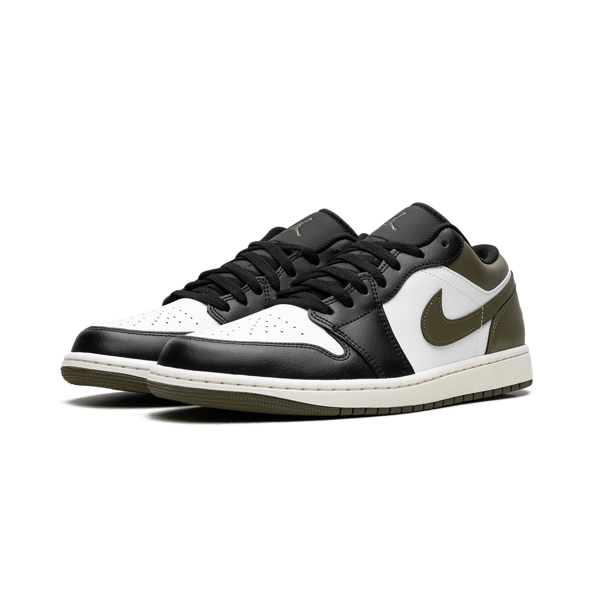 Air Jordan 1 Low "Black Toe Medium Olive"