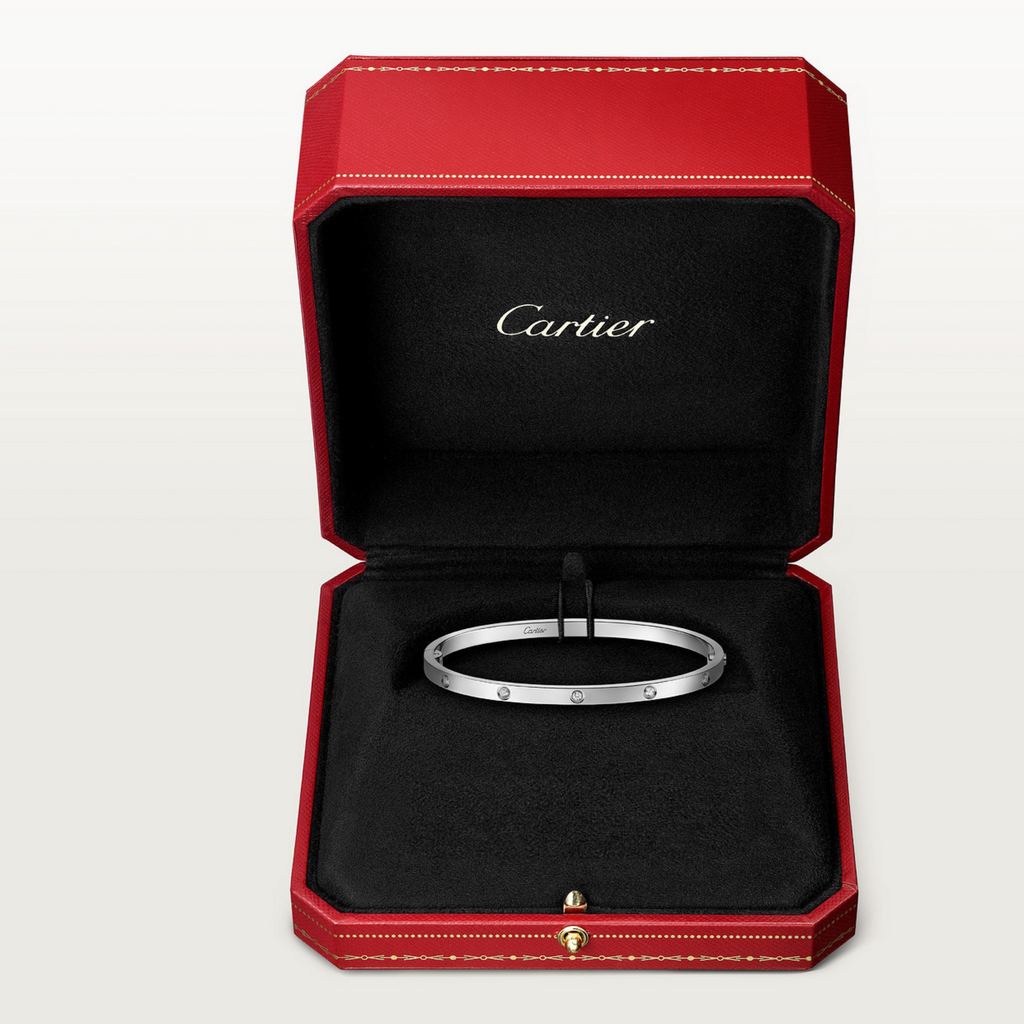 BRACELET CARTIER LOVE PETIT MODÉLE DIAMOND WHITE GOLD