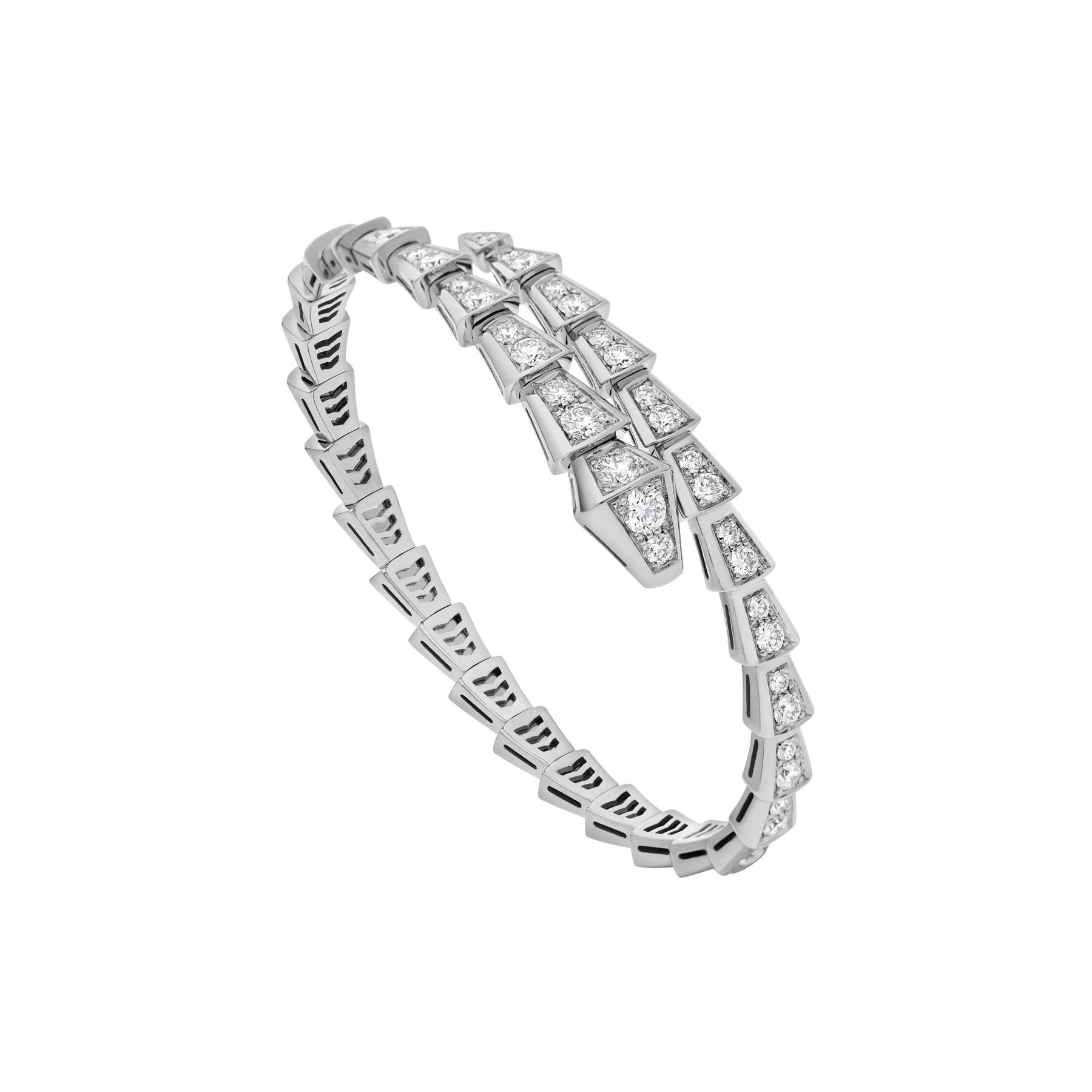 BRACELET BVLGARI SERPENTI VIPER DIAMONDS WHITE GOLD