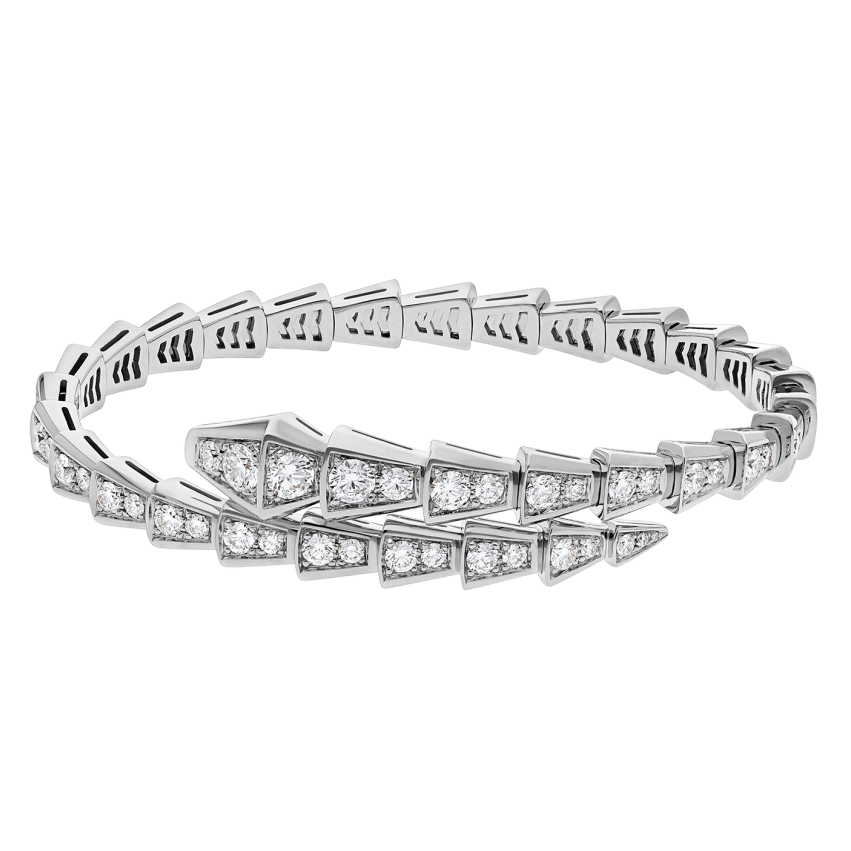 BRACELET BVLGARI SERPENTI VIPER DIAMONDS WHITE GOLD