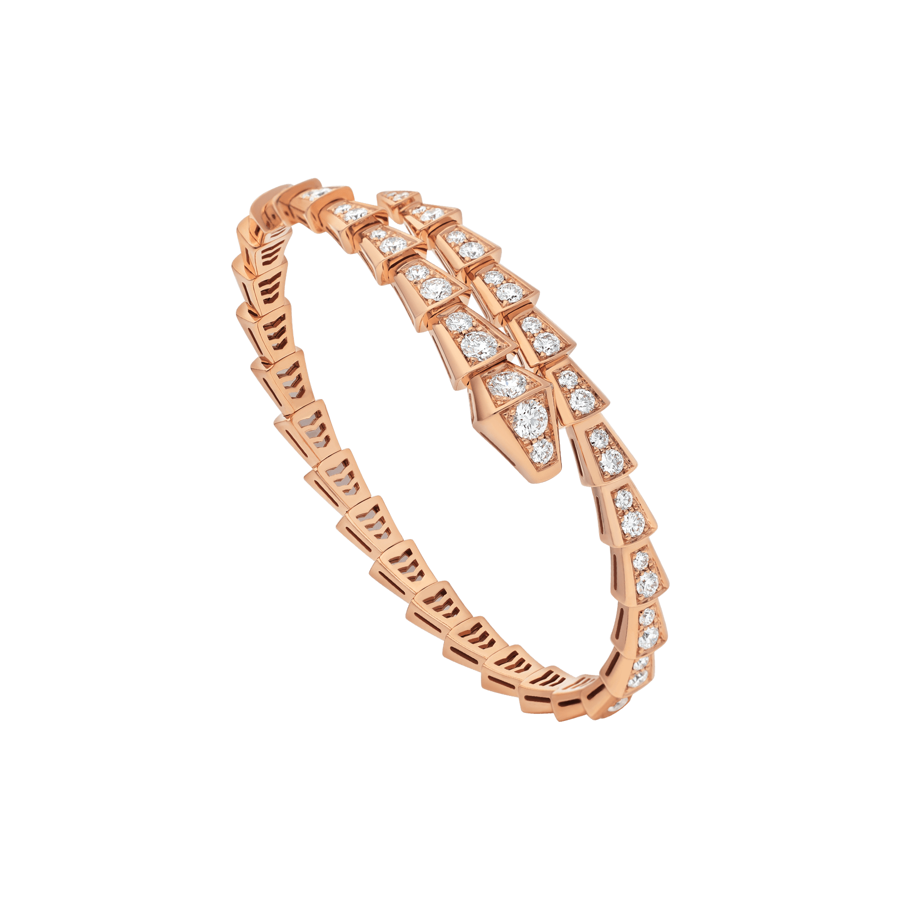 BRACELET BVLGARI SERPENTI VIPER DIAMONDS ROSE GOLD