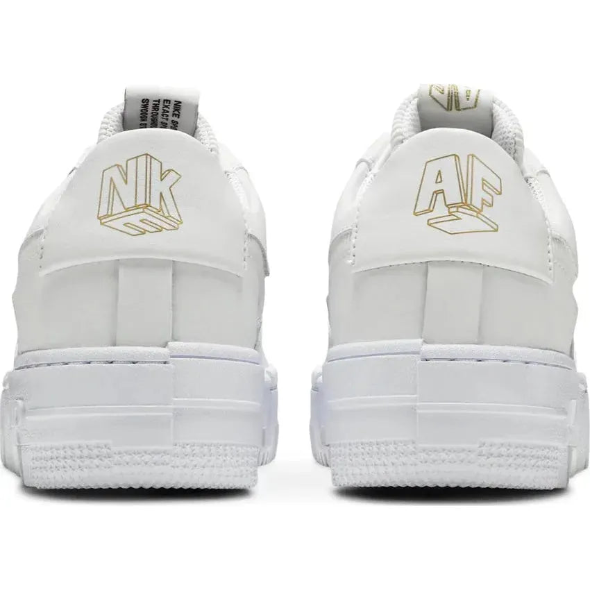 Air Force 1 "Pixel Grey Gold Chain" - Manore Store