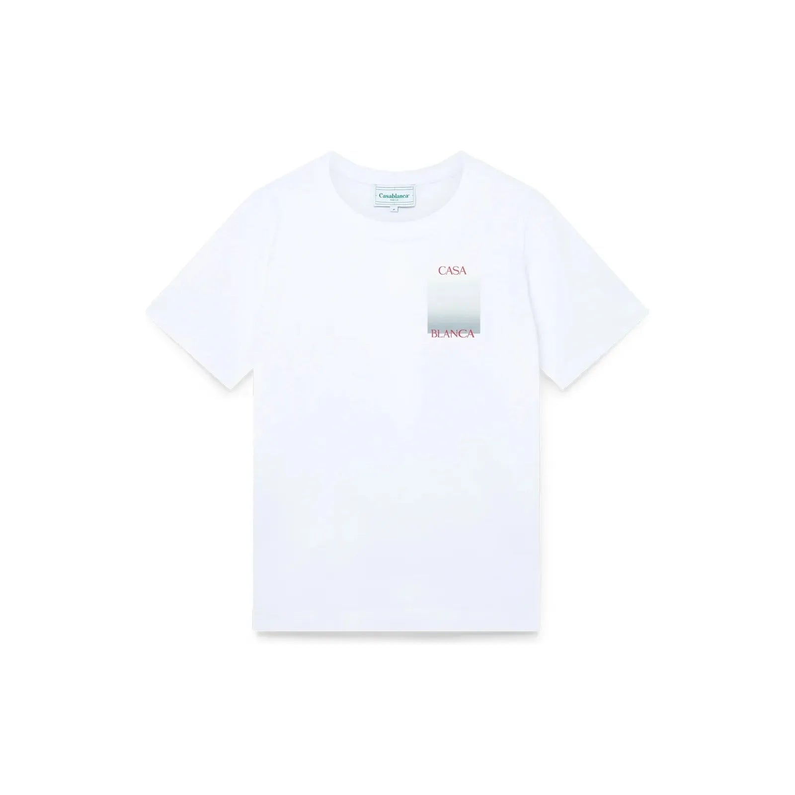 CASABLANCA – T-shirt Blanc Logo Dégradé - Manore Store