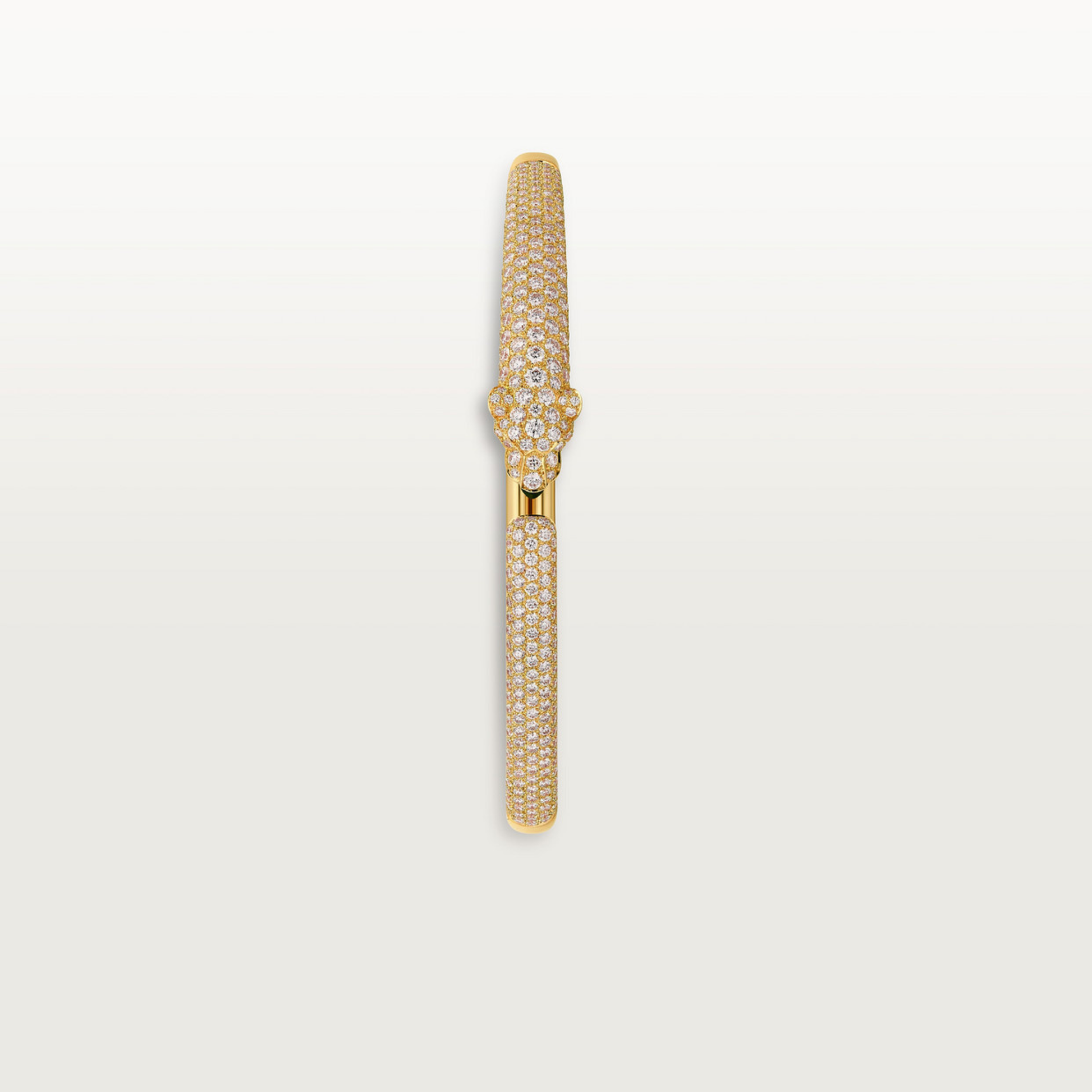BRACELET PANTHERE PETIT MODELE SEMI PAVE GOLD