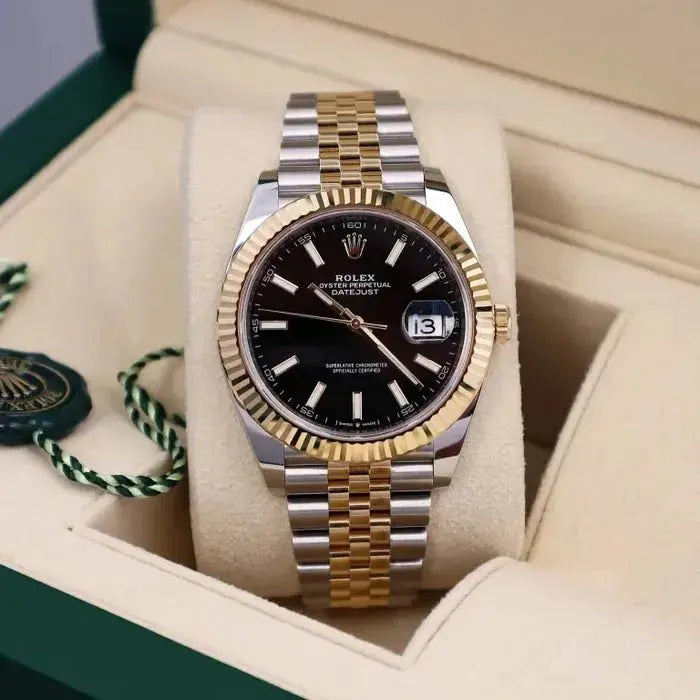 Montre Rolex - Oyster Datejust Perpetual Yellow Fluted - Manore Store