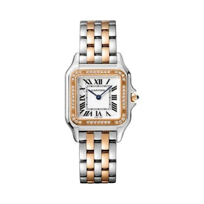 Montre Cartier Panthère Argenté Rose Pierres