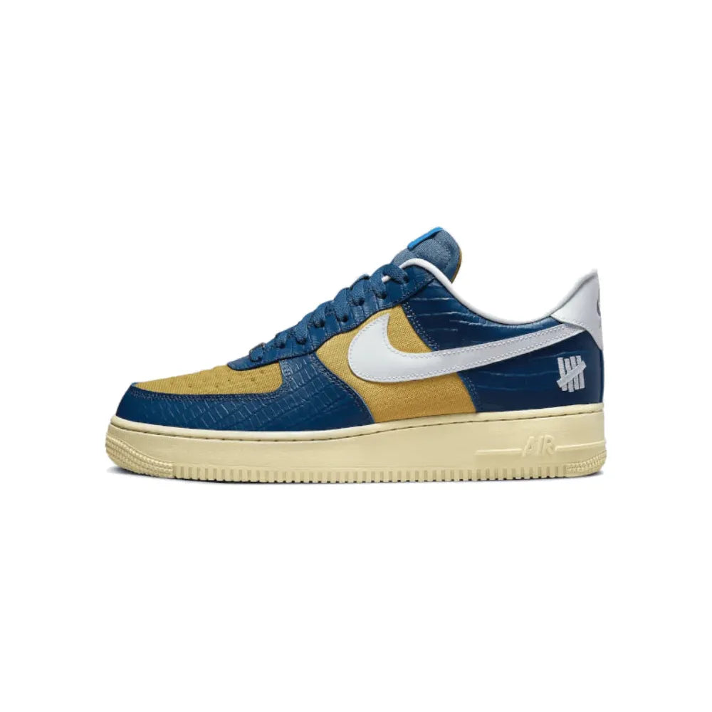 Air Force 1 Low SP Undefeated 5 On It Blue Yellow Croc