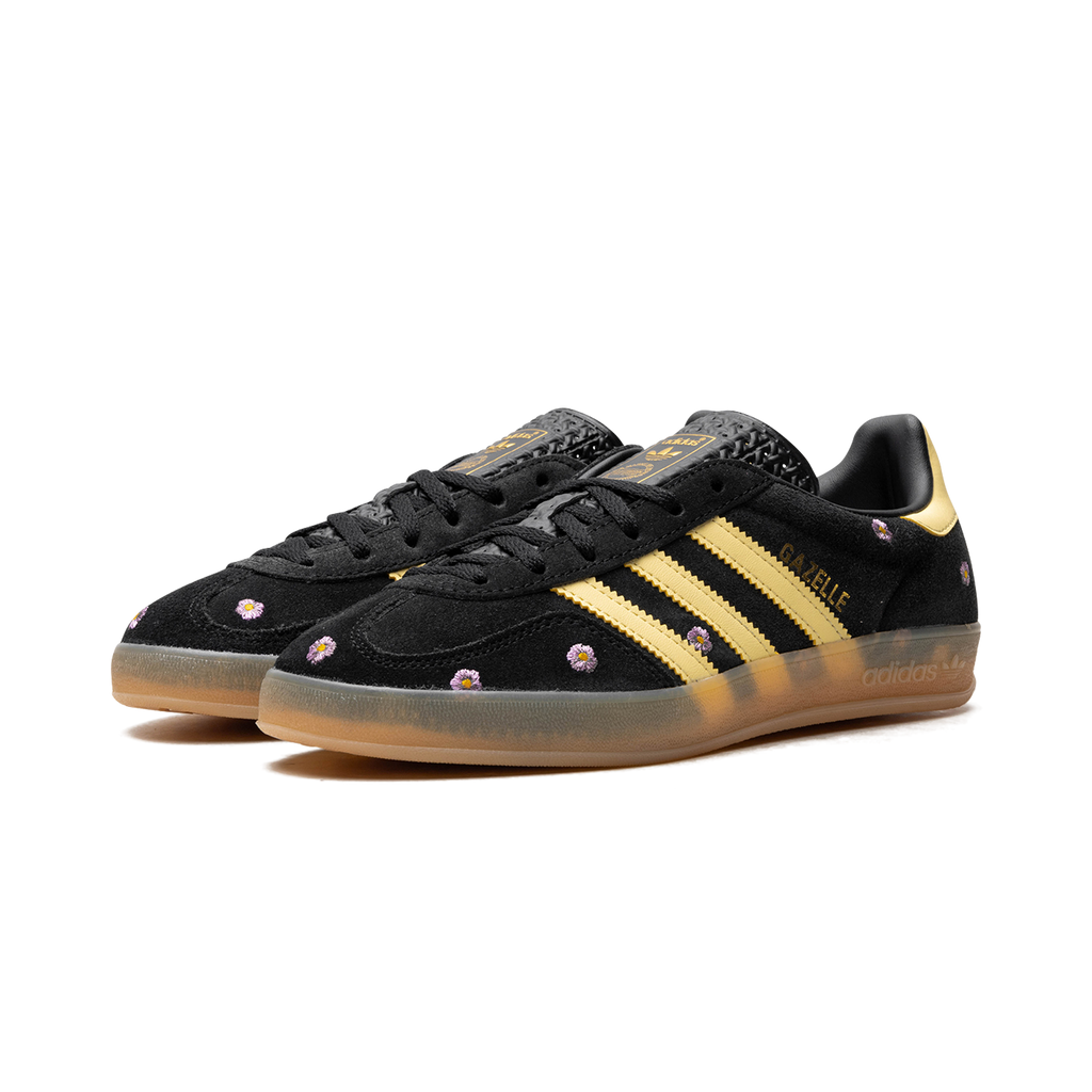 Adidas Gazelle Indoor "Core Black Almost Yellow Floral" - Manore Store