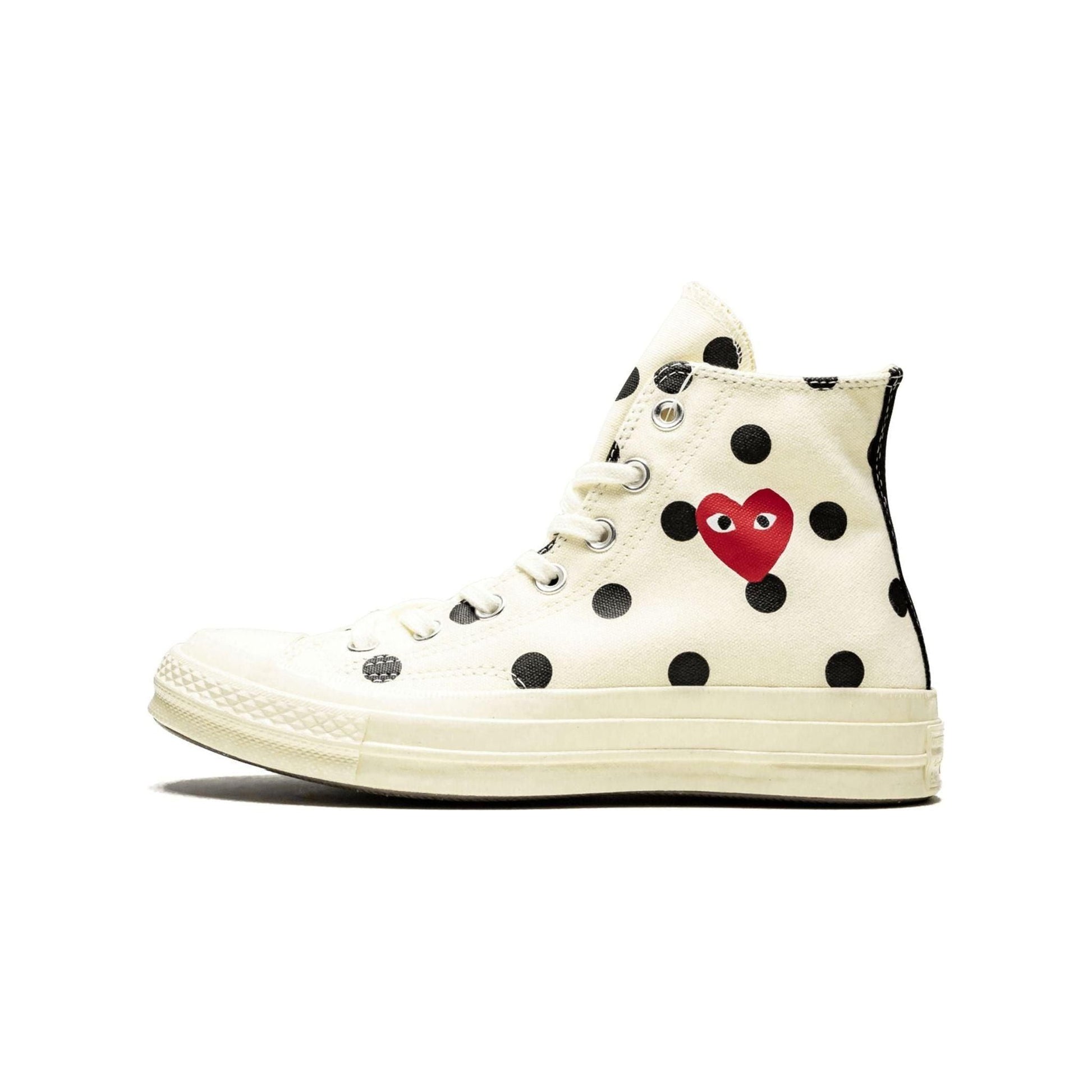 Converse Chuck 70 Hi “Comme Des Garçons / Polka Dot White" - Manore Store