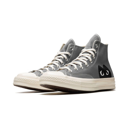 Chuck Taylor All-Star 70s Hi Comme des Garçons PLAY Steel Grey