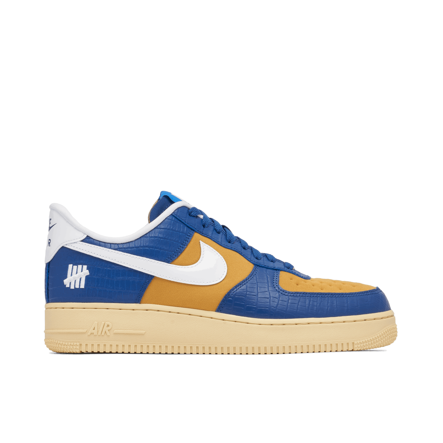 Air Force 1 "Undefeated 5 On It Blue Yellow Croc"