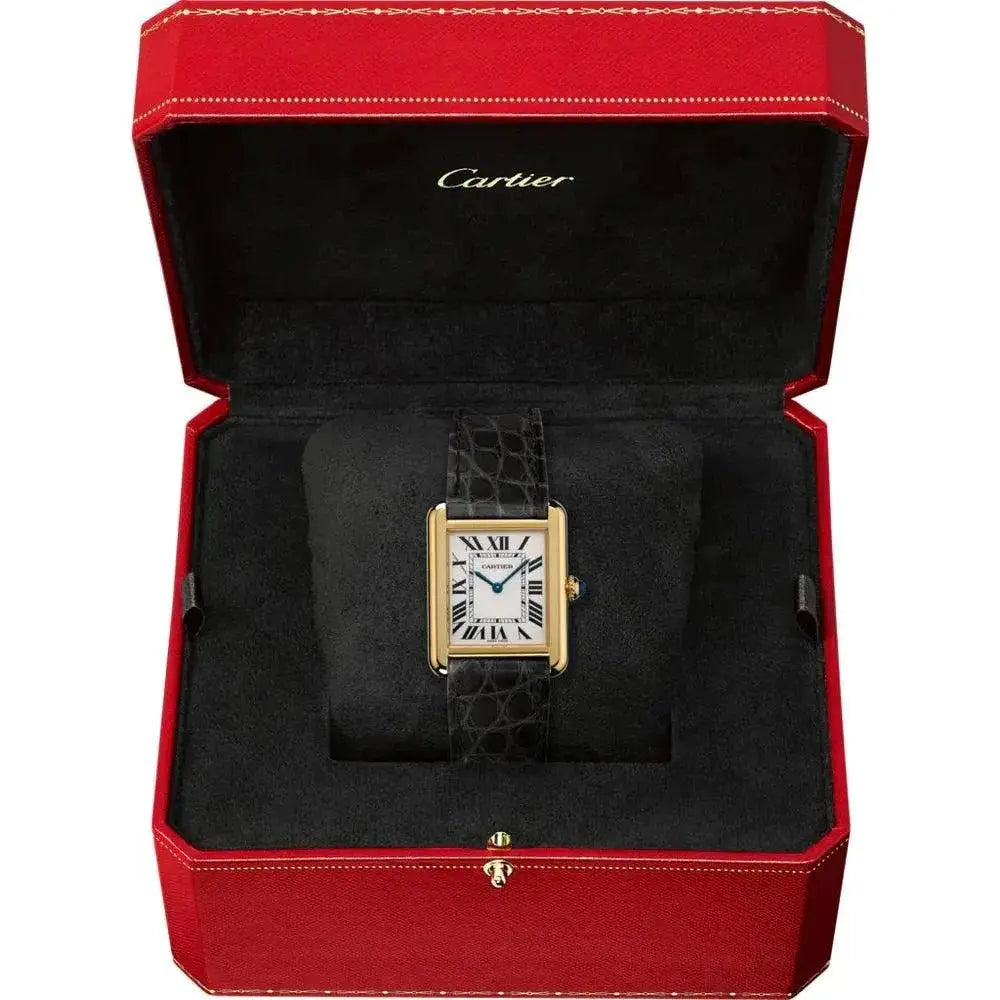 Montre Cartier - Tank Solo Cuir Croco - Manore Store
