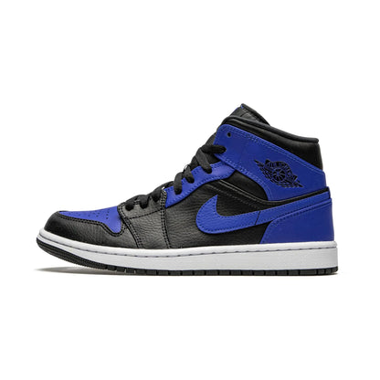 Air Jordan 1 Mid Hyper Royal Tumbled Leather