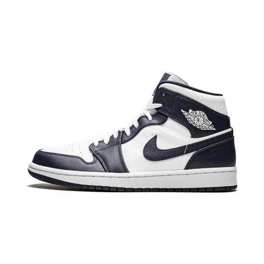 Air Jordan 1 Mid "White Metallic Gold Obsidian" - Manore Store