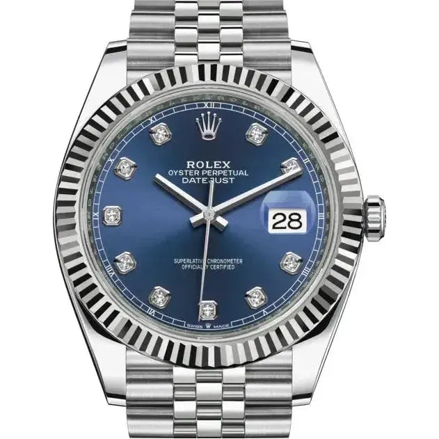 Montre Rolex - Datejust Bleu Serti - Manore Store