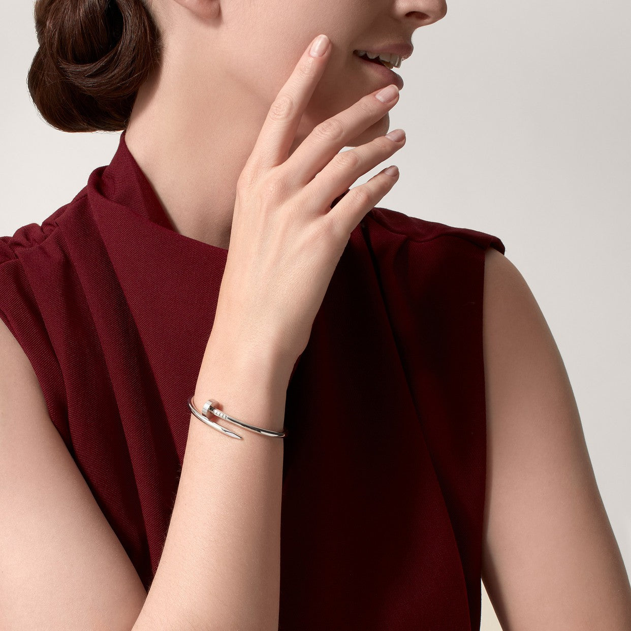 BRACELET CARTIER CLOU WHITE GOLD