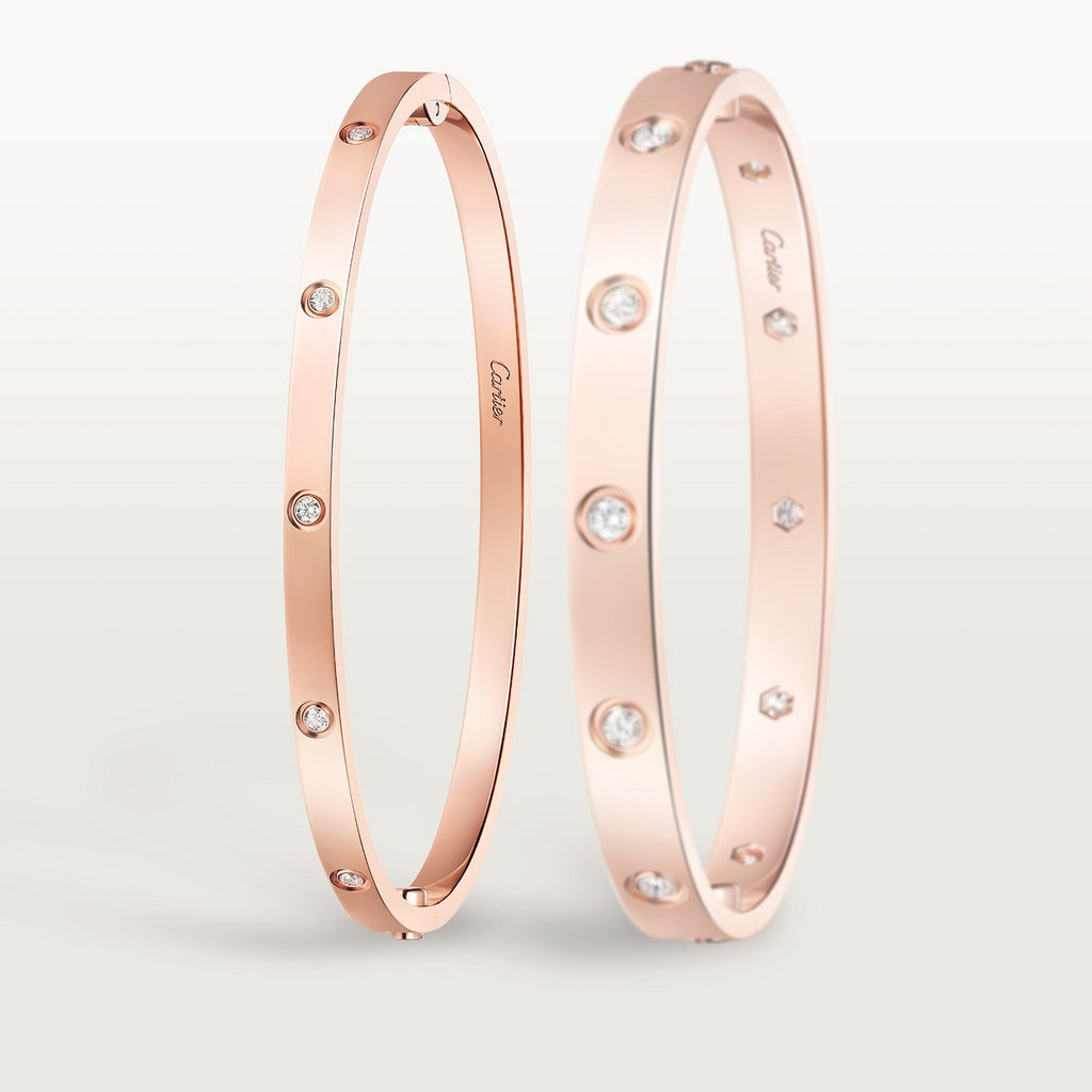 BRACELET CARTIER LOVE PETIT MODÉLE DIAMOND ROSE GOLD