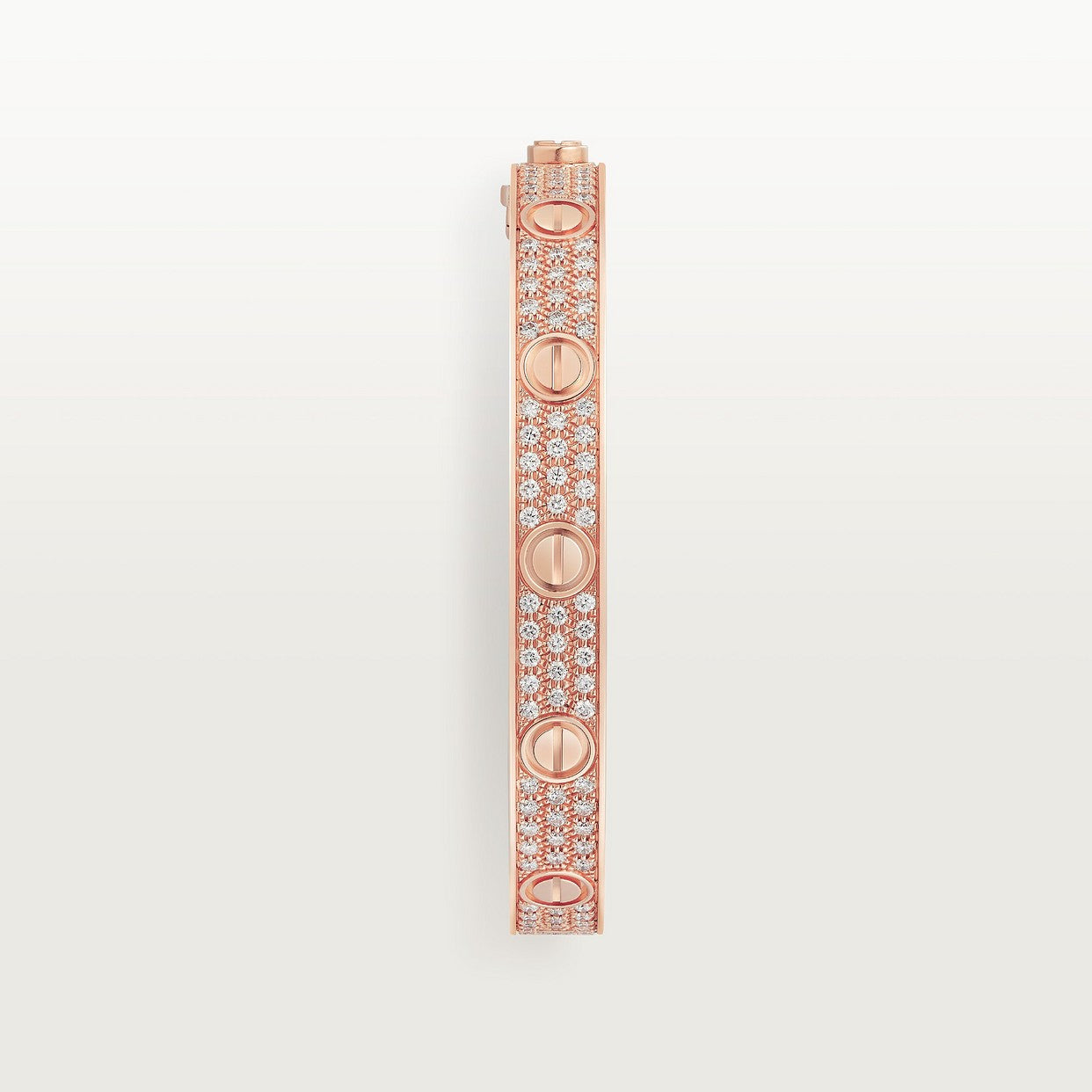 BRACELET CARTIER LOVE MODÉLE CLASSIQUE PAVÉ ROSE GOLD