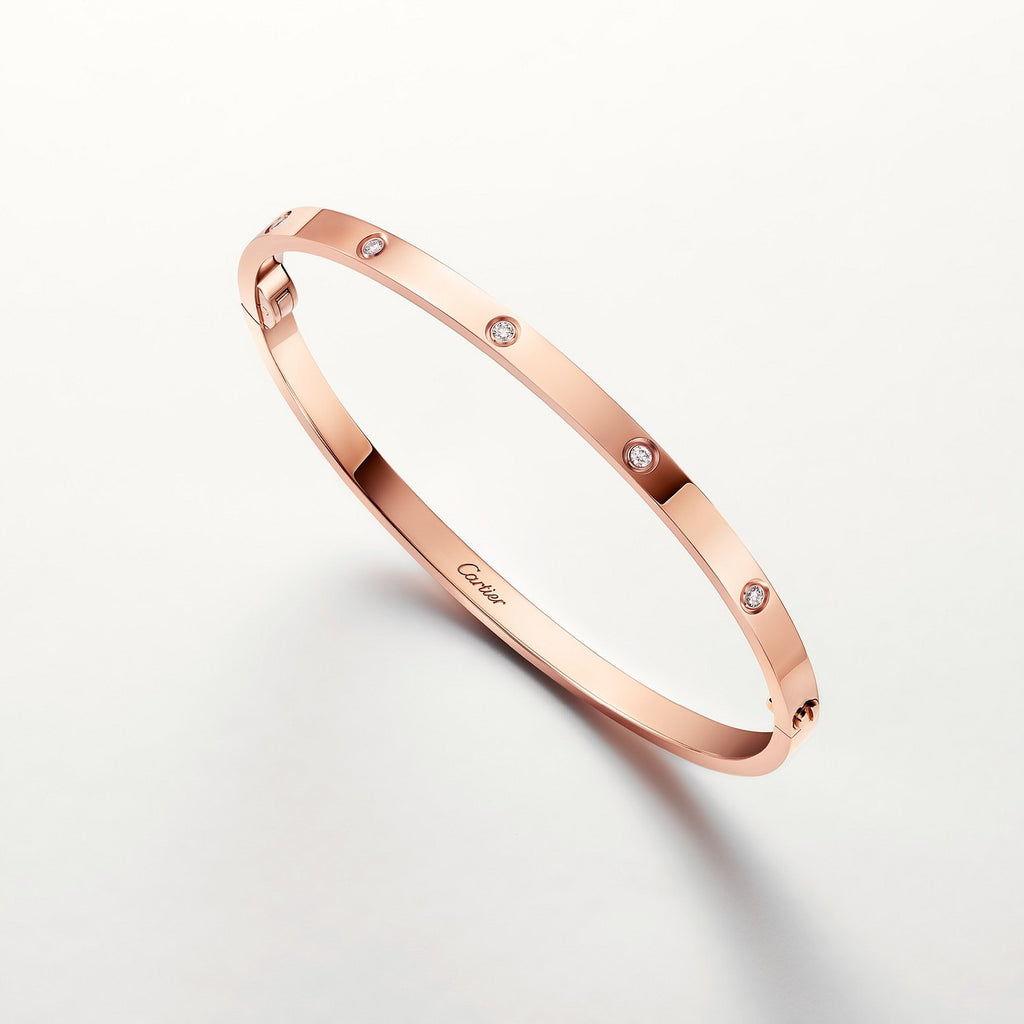 BRACELET CARTIER LOVE PETIT MODÉLE DIAMOND ROSE GOLD