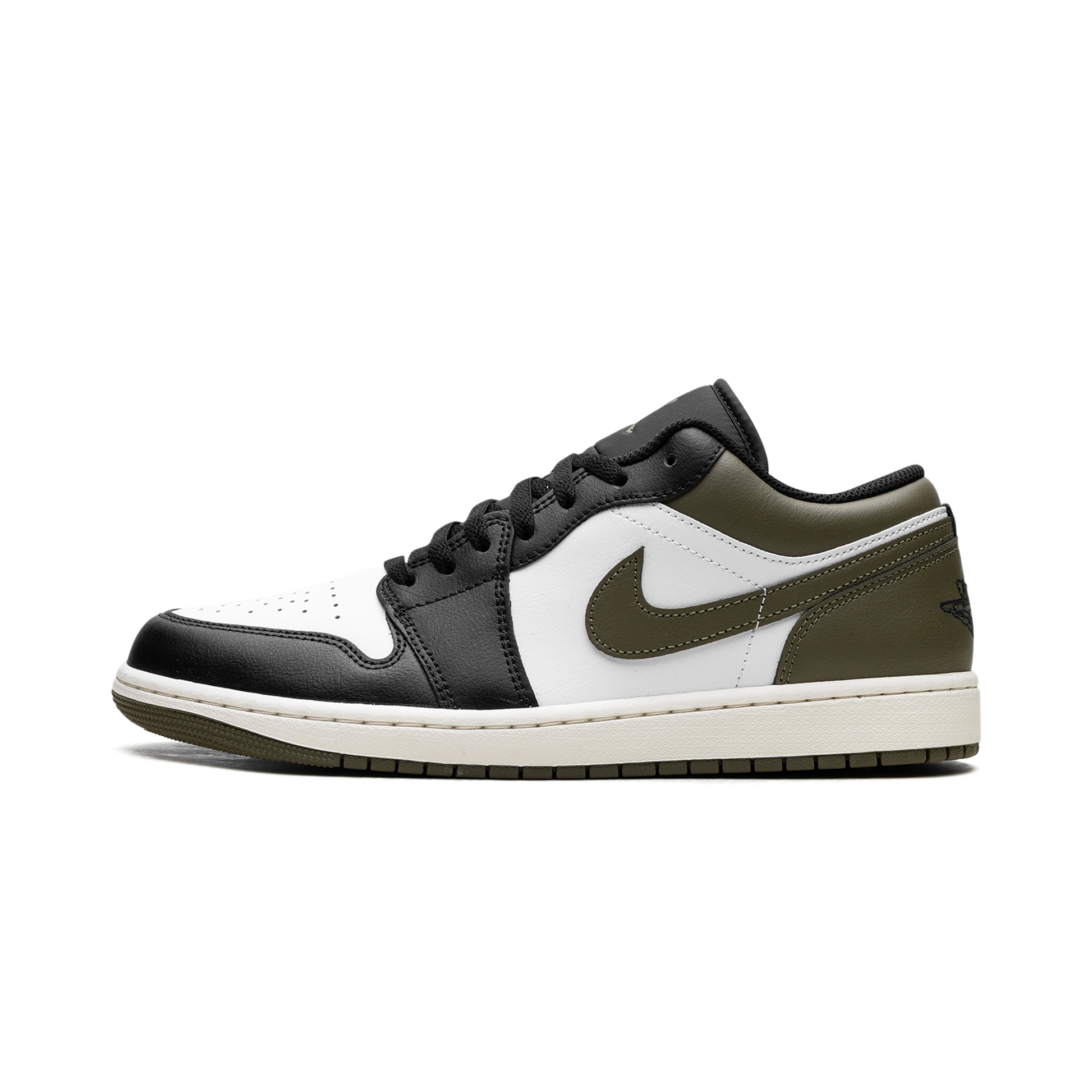 Air Jordan 1 Low "Black Toe Medium Olive"