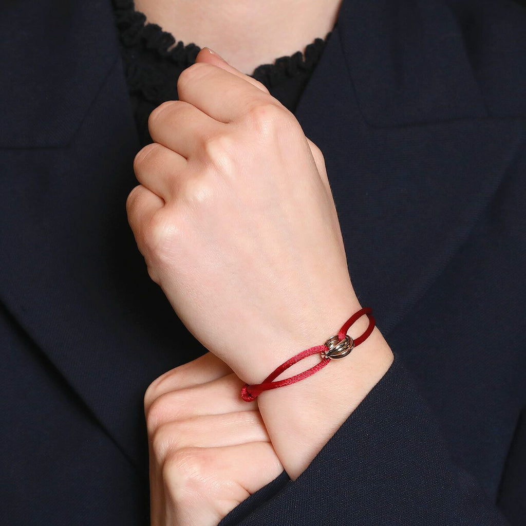 BRACELET CARTIER TRINITY CORDON ROUGE