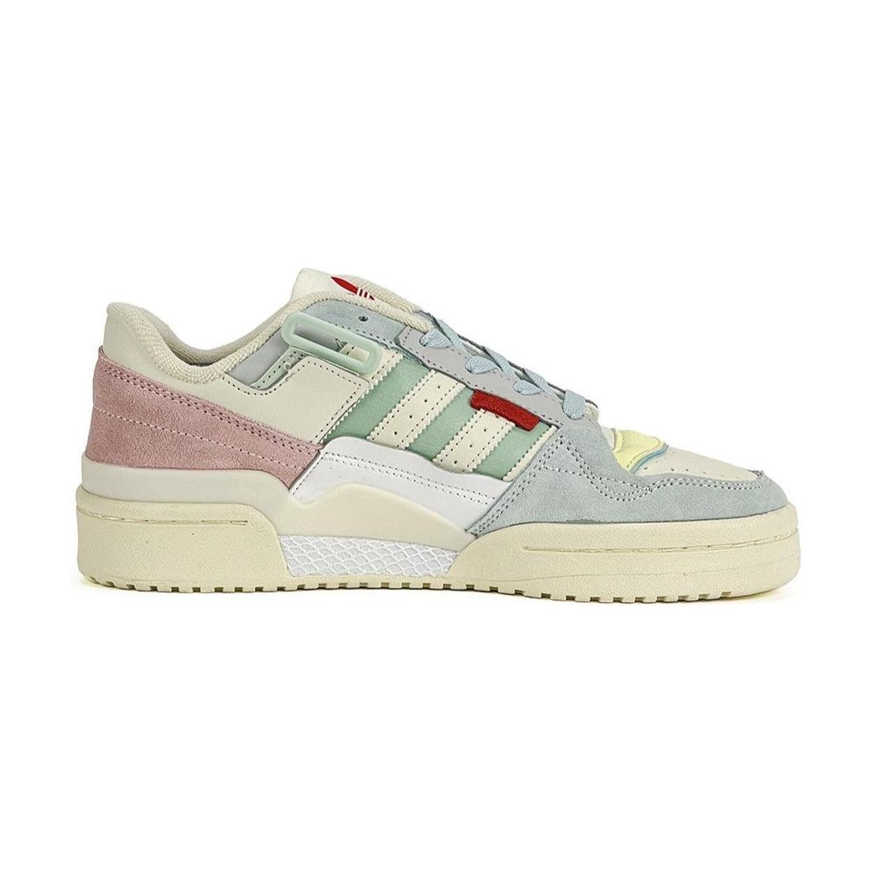 Adidas Forum Low Exhibit White-Pink-Blue - Plumas Kicks